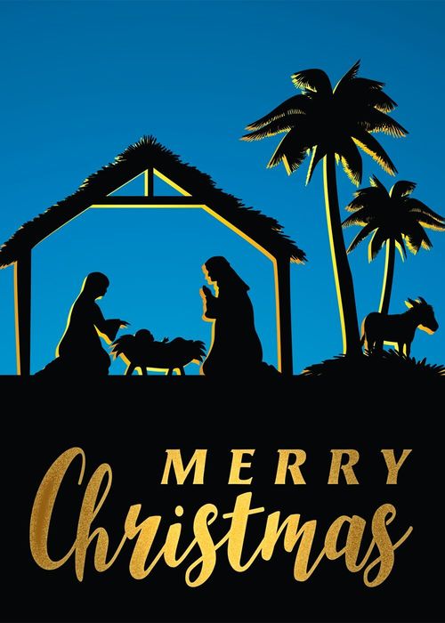 Merry Christmas Nativity Gospel front cover.