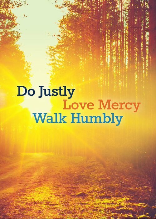 Do Justly Love Mercy Walk Humbly (Custom Gospel) Gospel front cover.