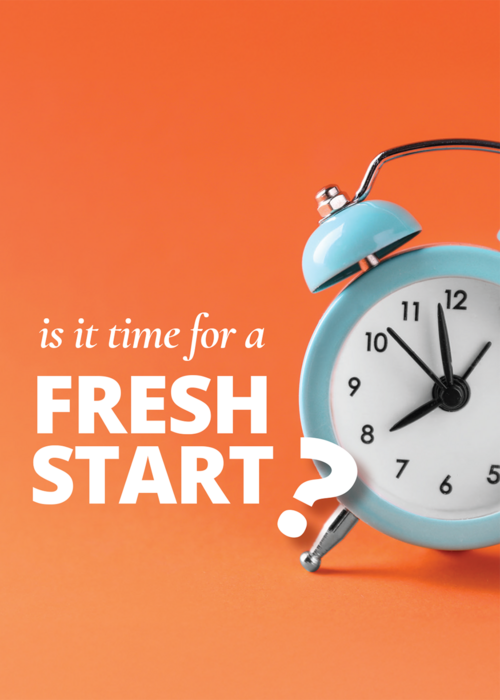 Is it time for a fresh start? Gospel front cover.