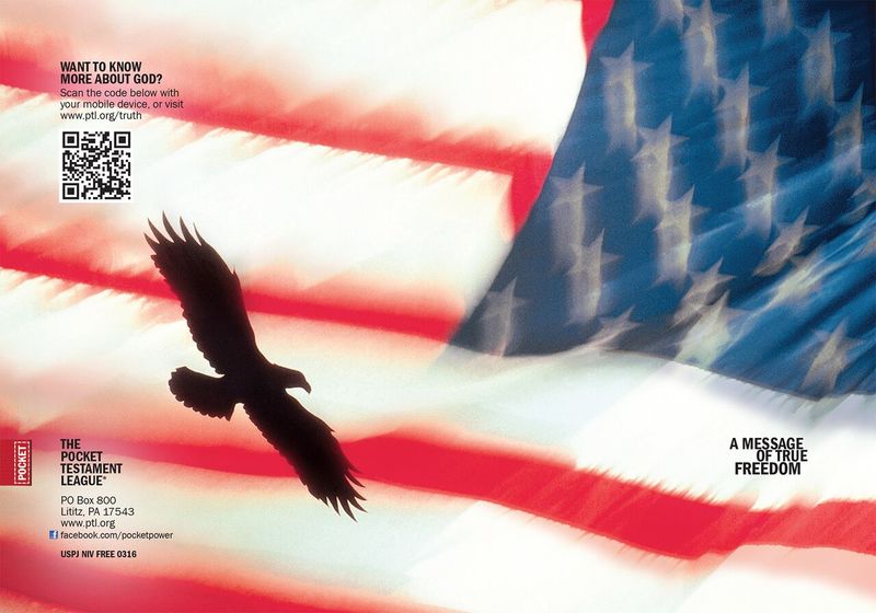 A Message of True Freedom Gospel front and back cover spread.