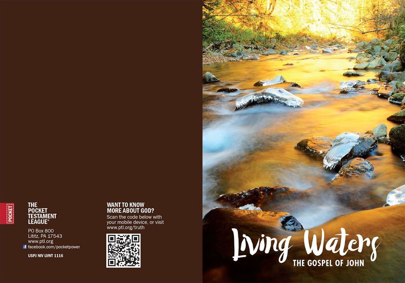 Living Waters Gospel front and back cover spread.