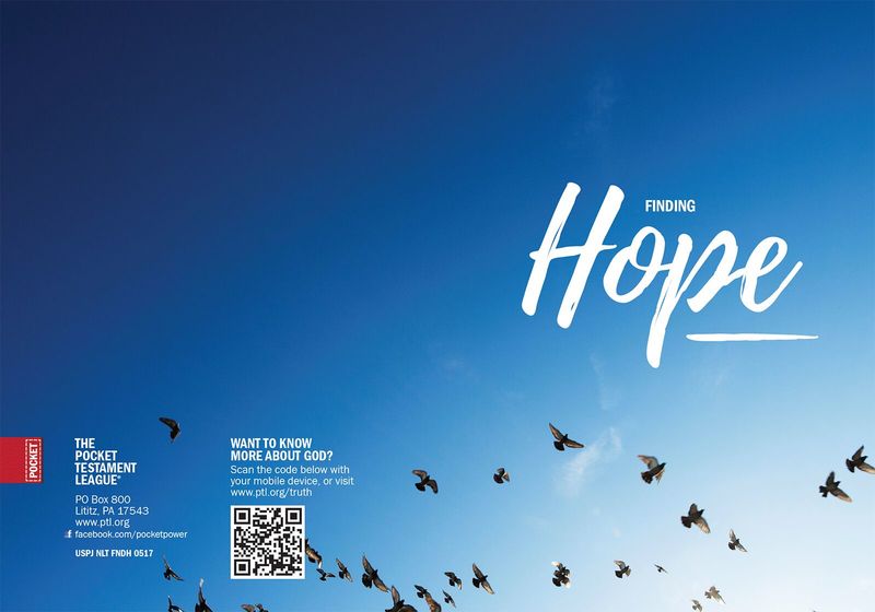 Finding Hope Gospel front and back cover spread.