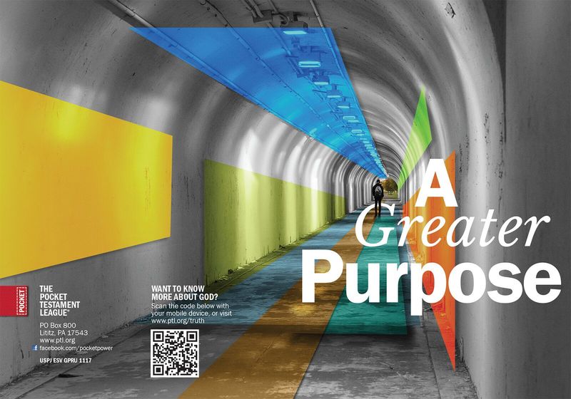 A Greater Purpose Gospel front and back cover spread.