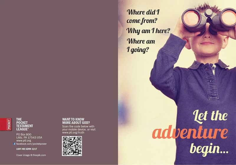 Let the Adventure Begin Gospel front and back cover spread.