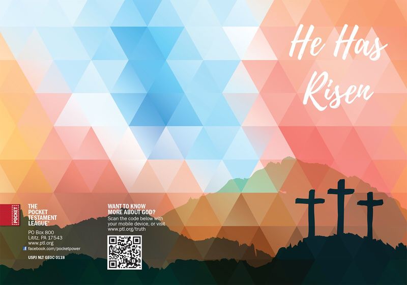 He Has Risen Gospel front and back cover spread.