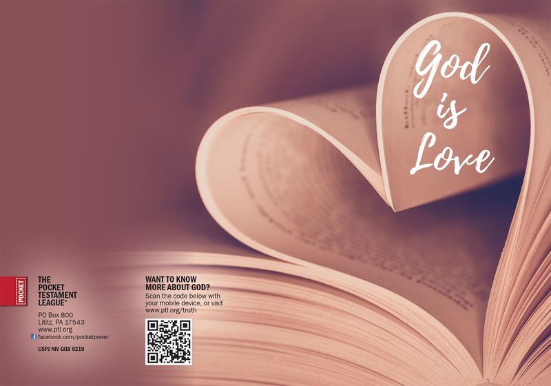 God is Love Gospel front and back cover spread.