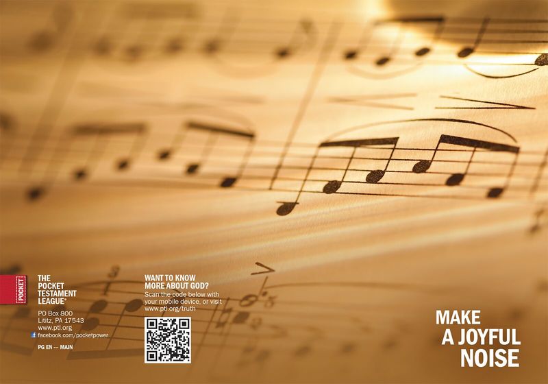 Make a Joyful Noise Gospel front and back cover spread.
