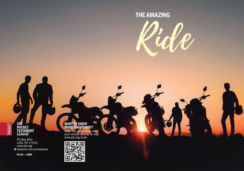 The Amazing Ride Gospel front and back cover spread.