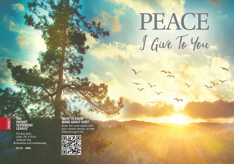 PEACE I Give To You Gospel front and back cover spread.