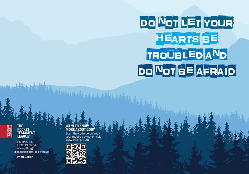 Do Not Let Your Hearts Be Troubled Gospel front and back cover spread.