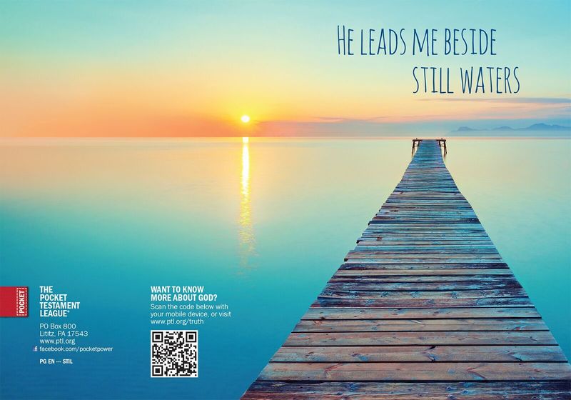 He Leads Me Gospel front and back cover spread.