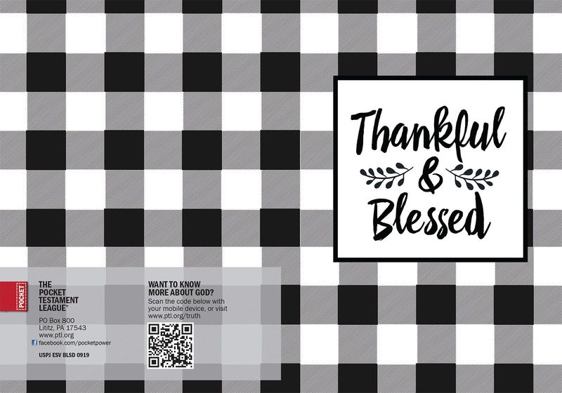 Thankful & Blessed Gospel front and back cover spread.