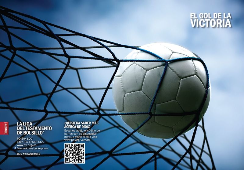 The Victory Goal Gospel front and back cover spread.