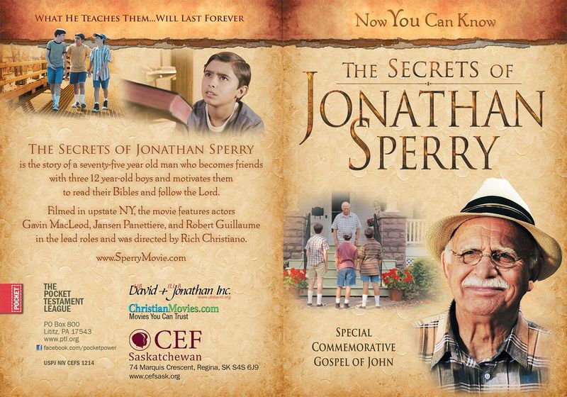 The Secrets of Jonathan Sperry (Custom Gospel) Gospel front and back cover spread.