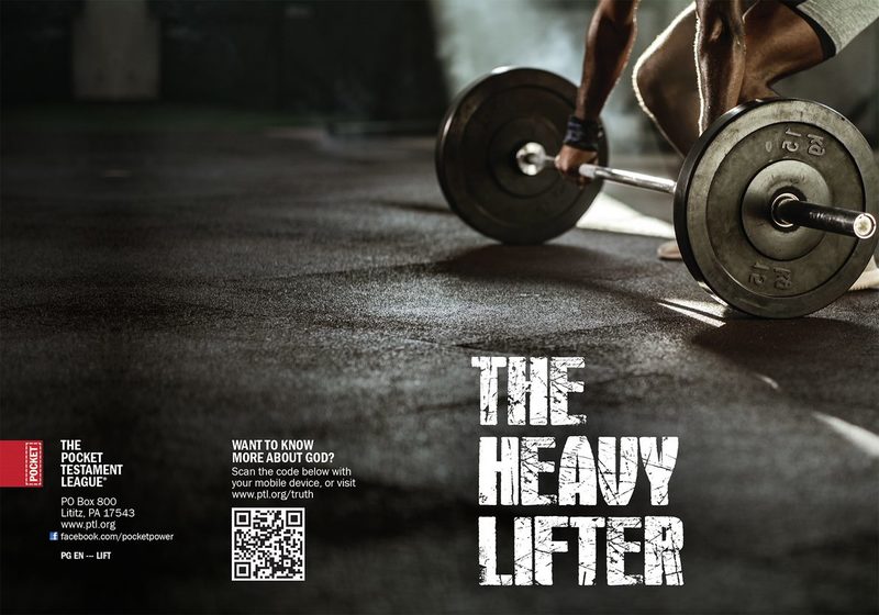 The Heavy Lifter Gospel front and back cover spread.