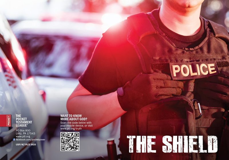 The Shield Gospel front and back cover spread.