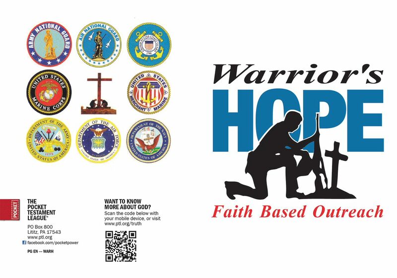 Warrior's Hope (Custom Gospel) Gospel front and back cover spread.