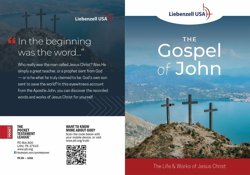 The Gospel of John (Custom Gospel) Gospel front and back cover spread.