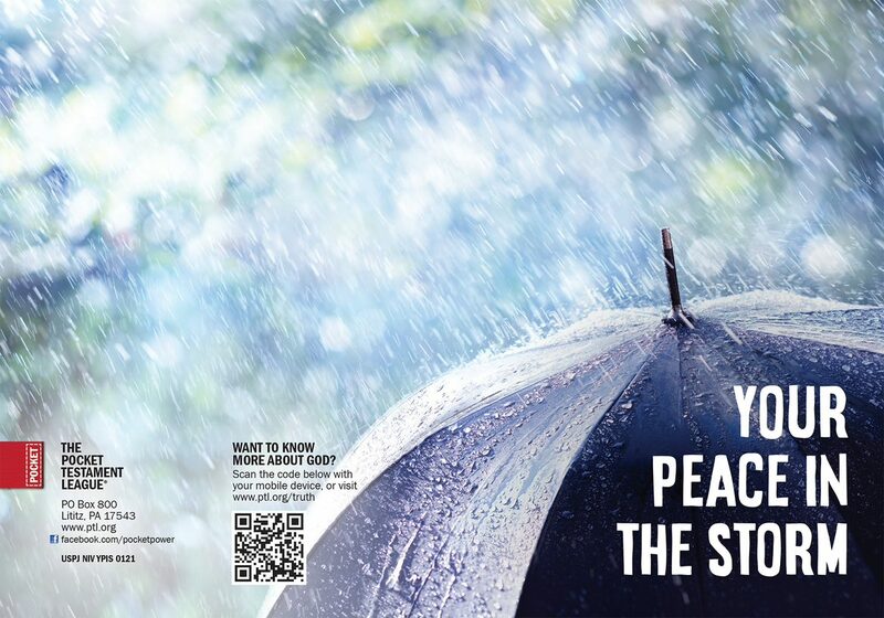 Your Peace in the Storm Gospel front and back cover spread.