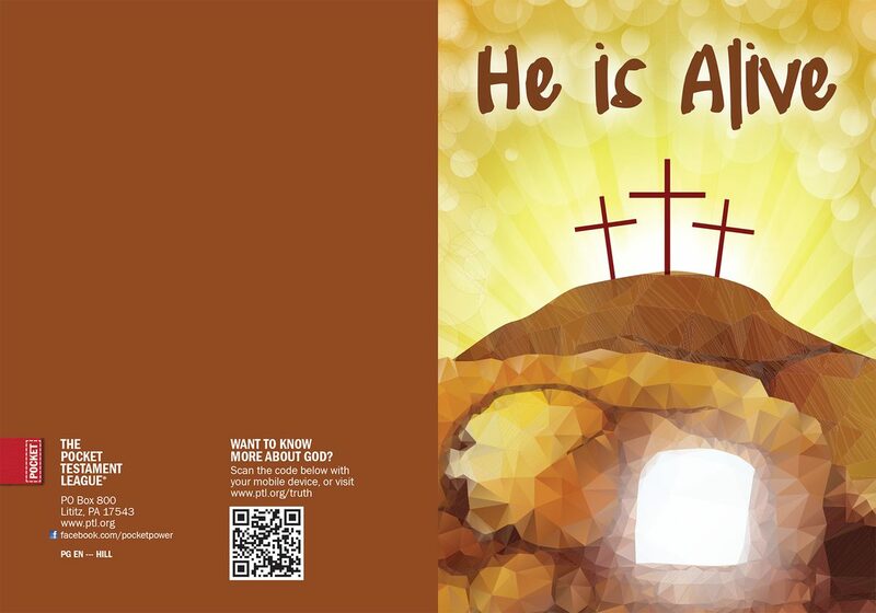 He is Alive Gospel front and back cover spread.