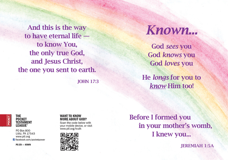 Known... (Custom Gospel) Gospel front and back cover spread.