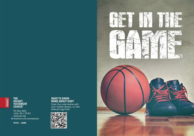 Get in the Game Gospel front and back cover spread.