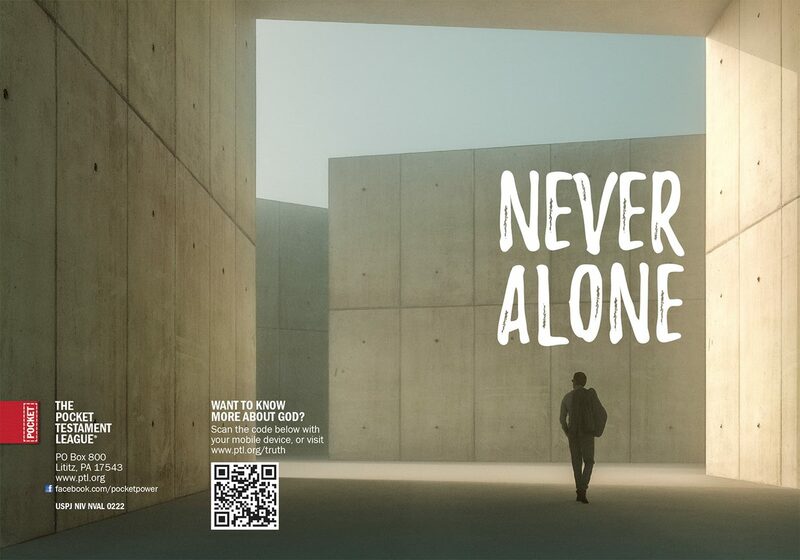 Never Alone Gospel front and back cover spread.