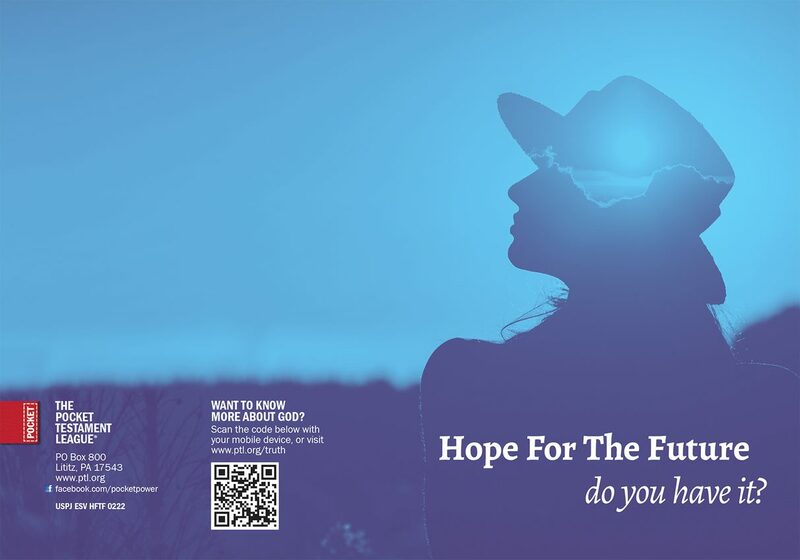 Hope For The Future Gospel front and back cover spread.