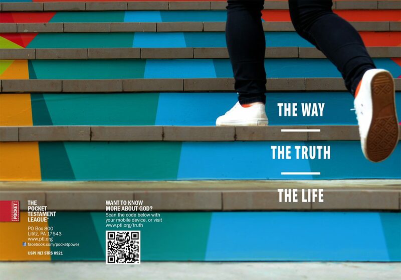 The Way - The Truth - The Life Gospel front and back cover spread.