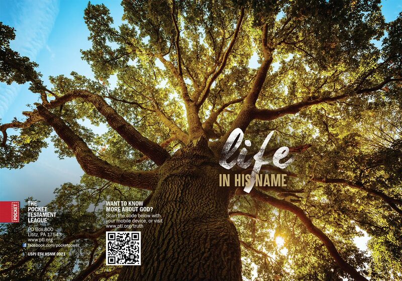 Life in His Name Gospel front and back cover spread.