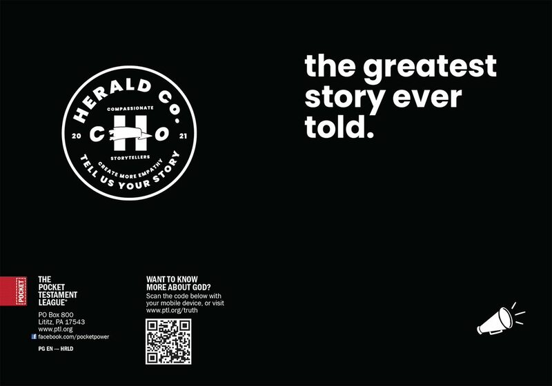 The Greatest Story Ever Told (Custom Gospel) Gospel front and back cover spread.