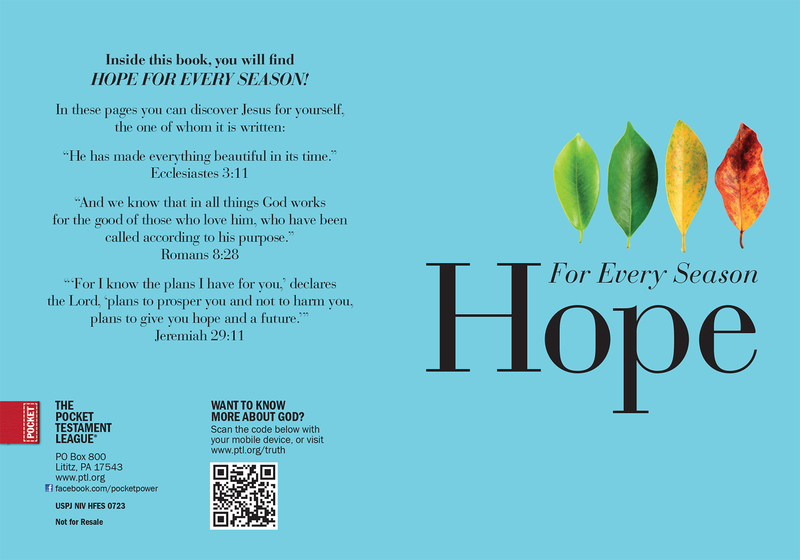 Hope For Every Season Gospel front and back cover spread.
