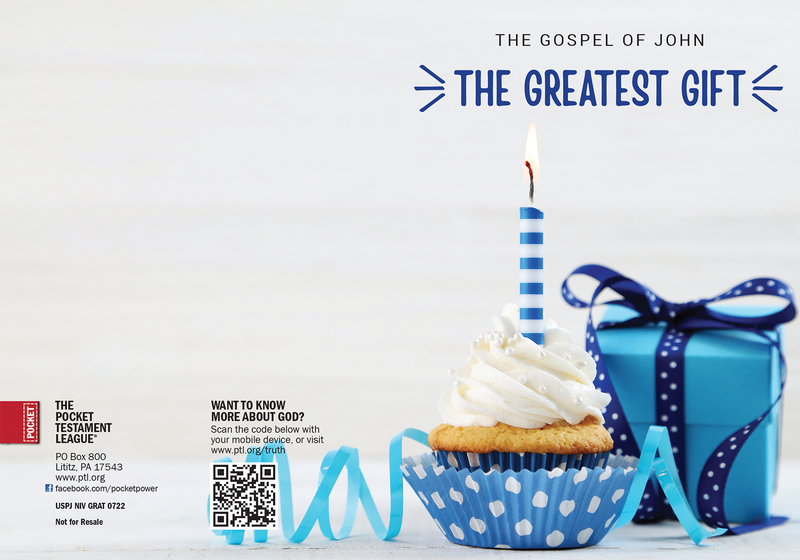 The Greatest Gift Gospel front and back cover spread.