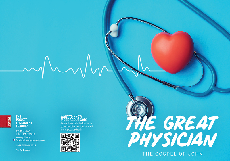 The Great Physician Gospel front and back cover spread.