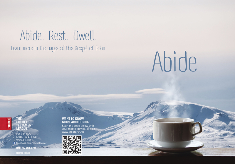 Abide Gospel front and back cover spread.