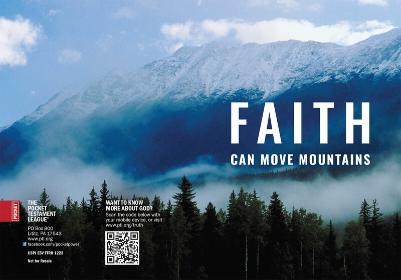 Faith Can Move Mountains Gospel front and back cover spread.