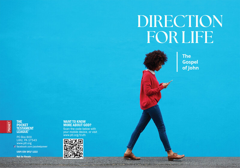 Direction for Life Gospel front and back cover spread.