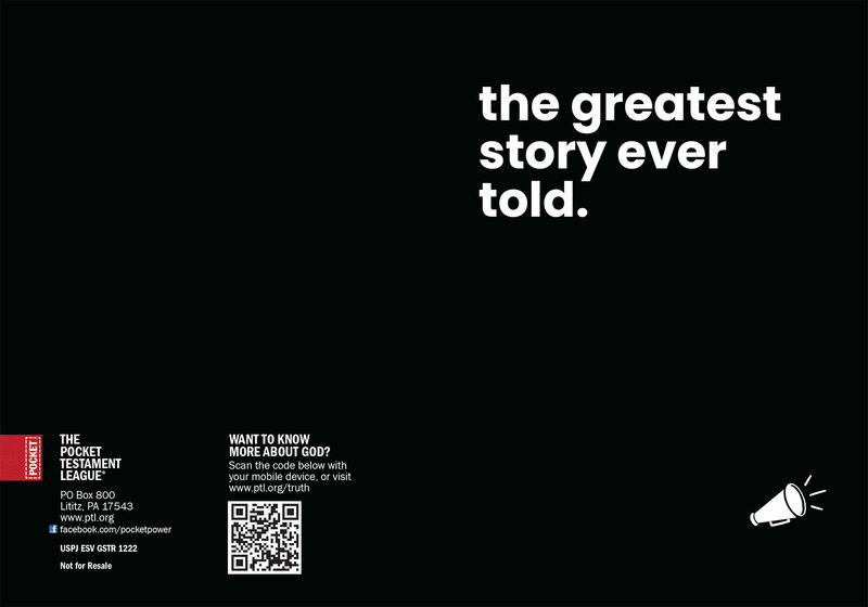 The Greatest Story Ever Told  Gospel front and back cover spread.