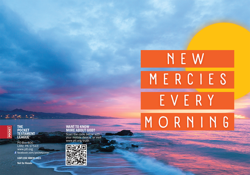 New Mercies Every Morning Gospel front and back cover spread.