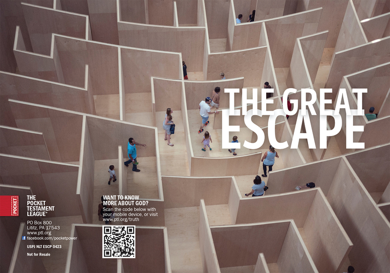 The Great Escape Gospel front and back cover spread.