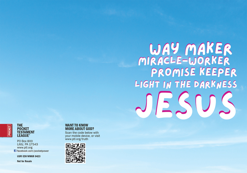 Way Maker Gospel front and back cover spread.