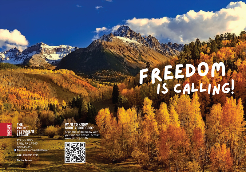 Freedom is Calling Gospel front and back cover spread.