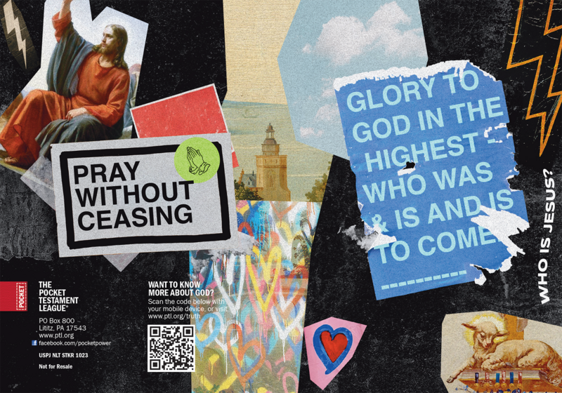Who is Jesus? Gospel front and back cover spread.