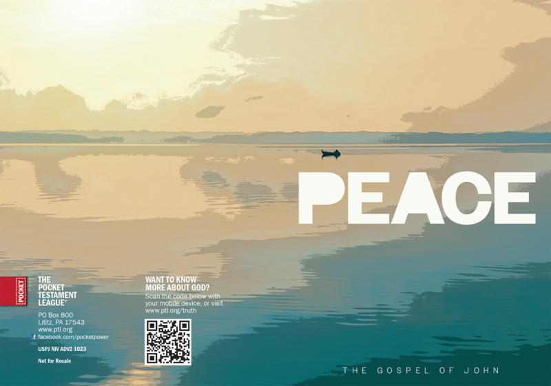 Advent - Peace Gospel front and back cover spread.