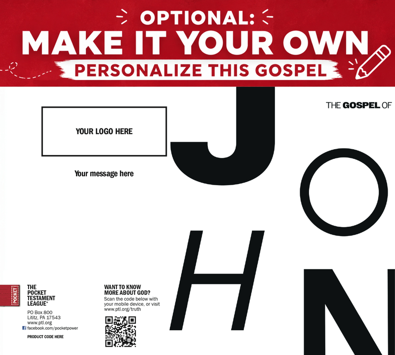 The Gospel of John (Black and White) Gospel front and back cover spread.