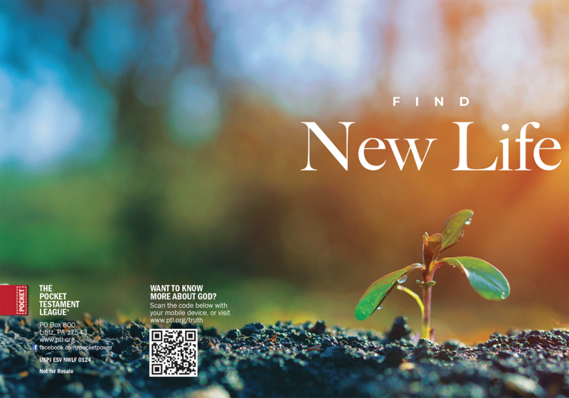 Find New Life Gospel front and back cover spread.