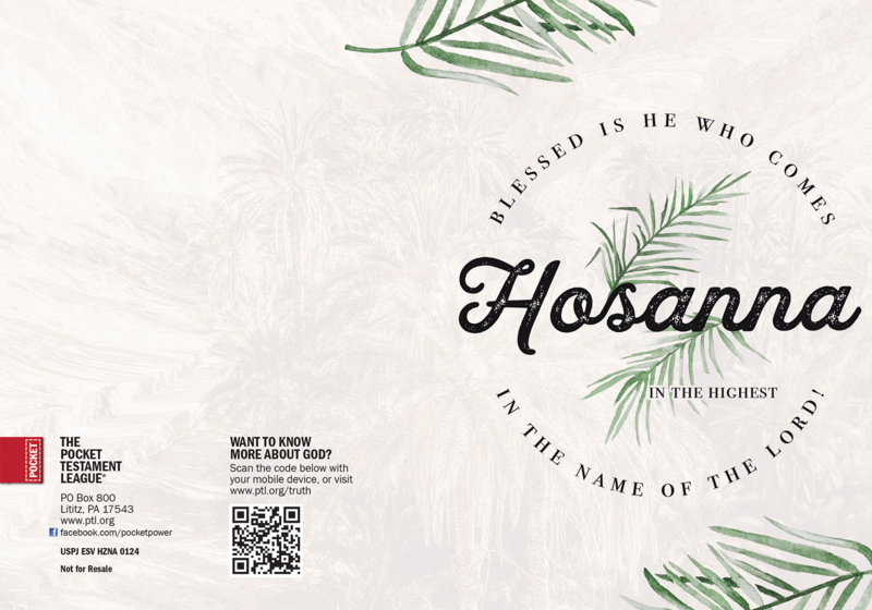 Hosanna Gospel front and back cover spread.