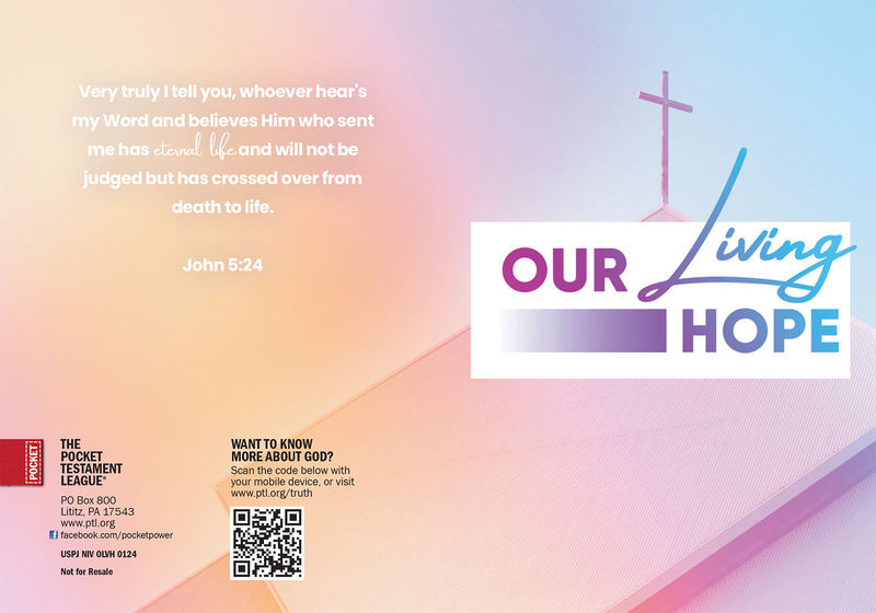 Our Living Hope Gospel front and back cover spread.