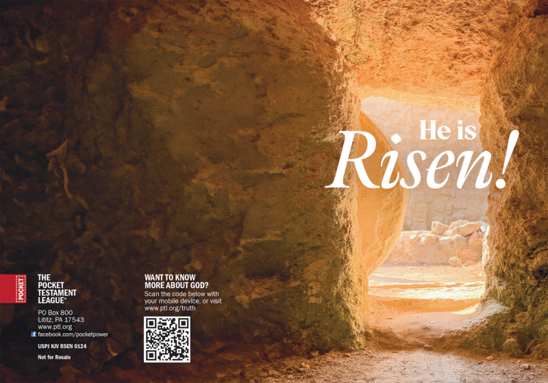 He is Risen Gospel front and back cover spread.