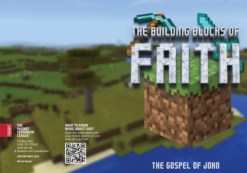 Building Blocks of Faith Gospel front and back cover spread.